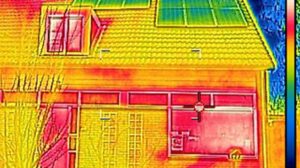 warmtebeeld van een huis