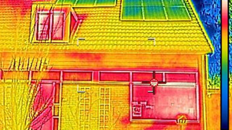 warmtebeeld van een huis